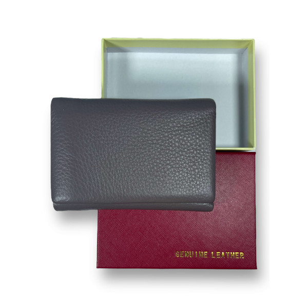 Элегантный женский кошелек, кожаный, отдел для монет, 3 отделения для купюр