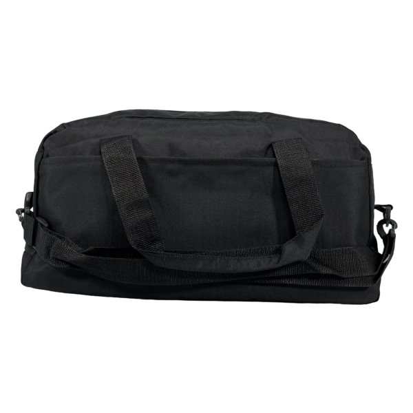 Стильная спортивная сумка BagWay на три отделения, черный цвет