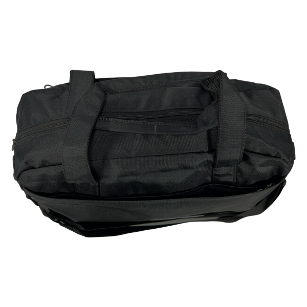 Стильная спортивная сумка BagWay на три отделения, черный цвет