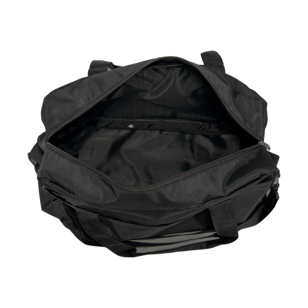 Стильная спортивная сумка BagWay на три отделения, черный цвет