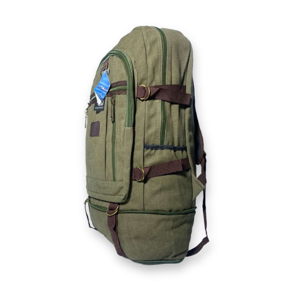 Брезентовый рюкзак, с расширением, один отдел, 30 л, хаки