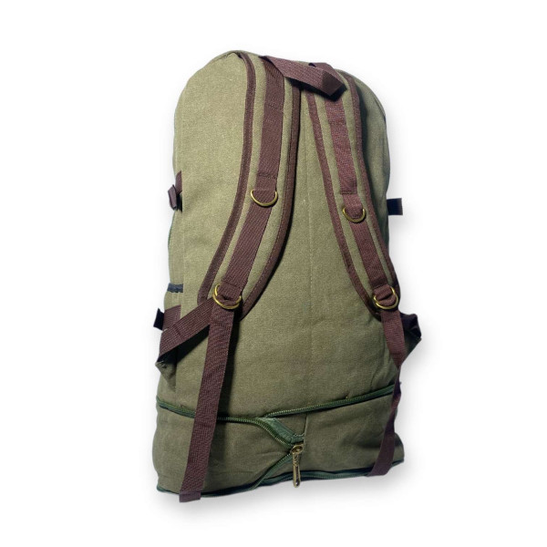 Брезентовый рюкзак, с расширением, один отдел, 30 л, хаки