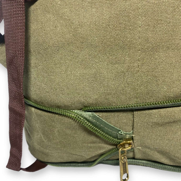 Брезентовый рюкзак, с расширением, один отдел, 30 л, хаки