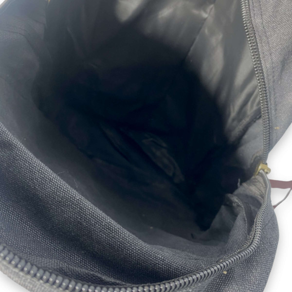 Брезентовий рюкзак, з розширенням, один відділ, 30 л, чорний Брезентовий рюкзак, з розширенням, один відділ, 30 л, чорний