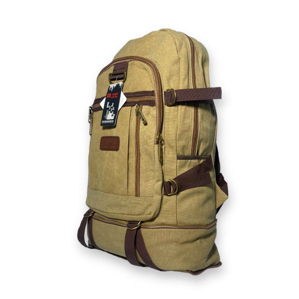 Брезентовий рюкзак, з розширенням, один відділ, 30 л, колір койот Брезентовий рюкзак, з розширенням, один відділ, 30 л, колір койот