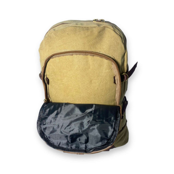 Брезентовий рюкзак, з розширенням, один відділ, 30 л, колір койот Брезентовий рюкзак, з розширенням, один відділ, 30 л, колір койот