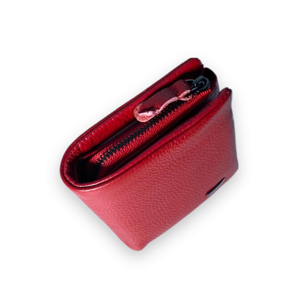 Стильный женский кошелек, кожаный, красного цвета Стильный женский кошелек, кожаный, красного цвета
