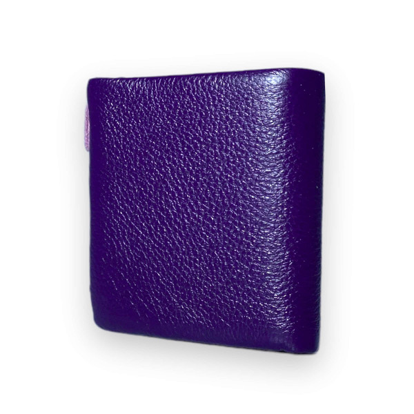 Кошелек женский из натуральной кожи, фиолетовый, 1 отделение для купюр Кошелек женский из натуральной кожи, фиолетовый, 1 отделение для купюр