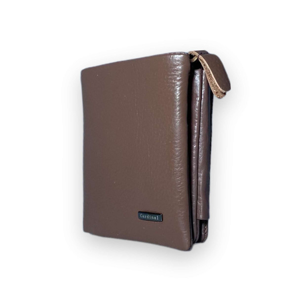 Кожаный женский кошелек, коричневый цвет Кожаный женский кошелек, коричневый цвет