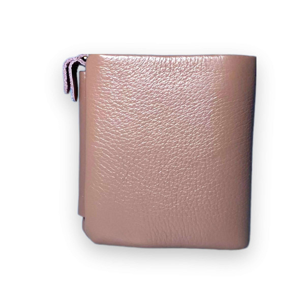 Элегантный женский кошелек, кожаный, 1 отдел для купюр, цвет пудра Элегантный женский кошелек, кожаный, 1 отдел для купюр, цвет пудра
