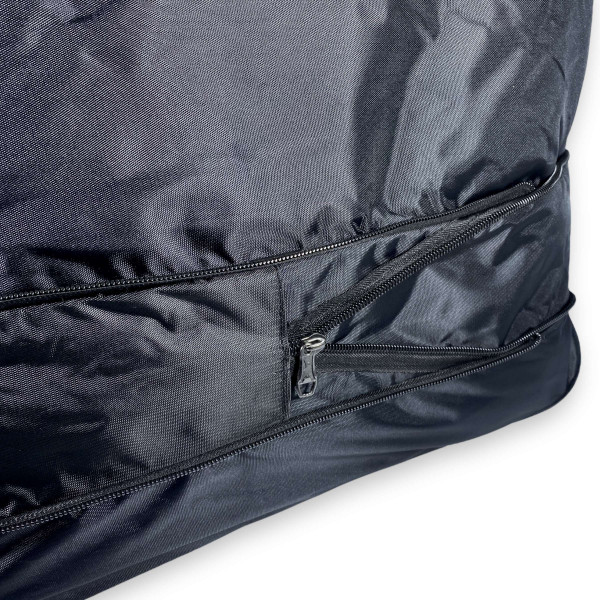 Дорожная сумка на колесах, с расширением, 1 отдел, 130 л, черная Дорожная сумка на колесах, с расширением, 1 отдел, 130 л, черная