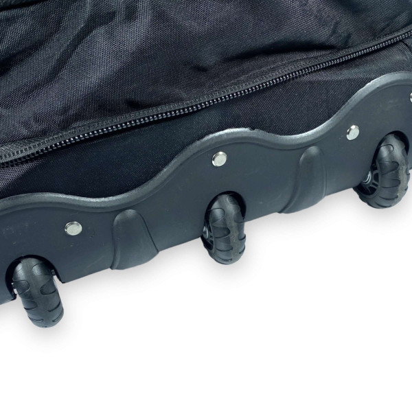 Дорожная сумка на колесах, с расширением, 1 отдел, 86 л, черная