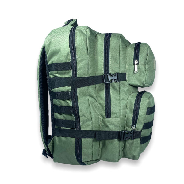 Тактический рюкзак 04071 два отдела два фронтальных кармана дополнительные крепления 50 л Размер 50*30*25 см, хаки