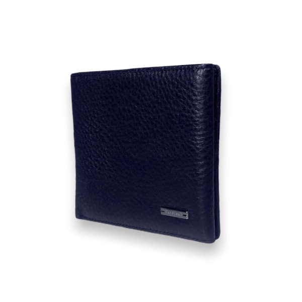 Мужской кошелек на два отдела для купюр, черный 043-2 Мужской кошелек на два отдела для купюр, черный 043-2