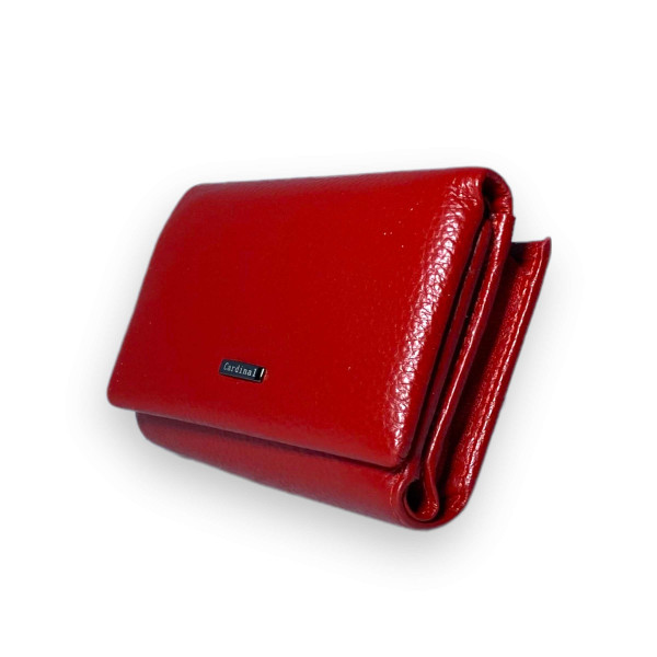 Кожаный женский кошелек, красный цвет Кожаный женский кошелек, красный цвет
