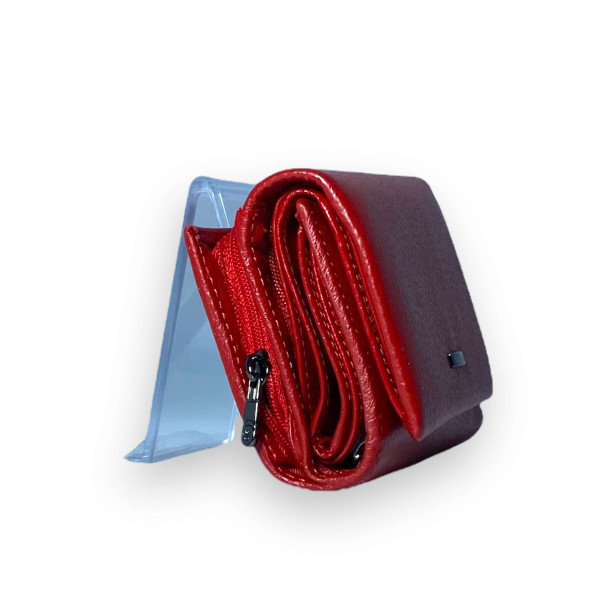 Кожаный женский кошелек, красный цвет Кожаный женский кошелек, красный цвет