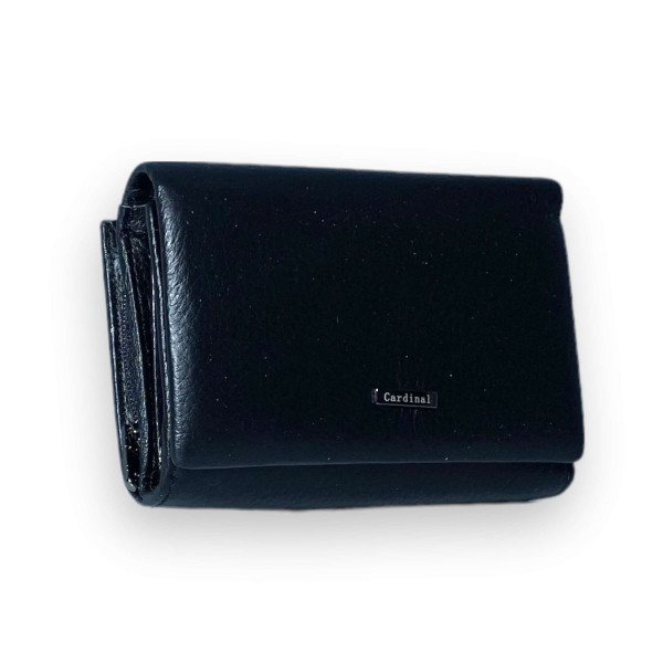 Кошелек женский из натуральной кожи, черный Кошелек женский из натуральной кожи, черный