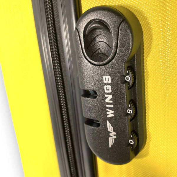 Чемодан Wings 93 л, одно отделение, карман-сетка, кодовый замок, размер: 70,5*47*28 см, вес 4 кг, желтый Чемодан Wings 93 л, одно отделение, карман-сетка, кодовый замок, размер: 70,5*47*28 см, вес 4 кг, желтый