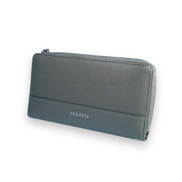 Женский кошелек Saralyn экокожа 1 отделение 8 ячеек для карт размер: 20*11*3 см бежево-серый