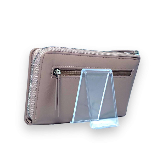 Женский кошелек Saralyn экокожа 1 отделение 8 ячеек для карт размер: 20*11*3 см пудра Женский кошелек Saralyn экокожа 1 отделение 8 ячеек для карт размер: 20*11*3 см пудра