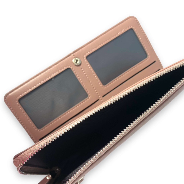 Женский кошелек Saralyn экокожа 1 отделение 8 ячеек для карт размер: 20*11*3 см пудра Женский кошелек Saralyn экокожа 1 отделение 8 ячеек для карт размер: 20*11*3 см пудра