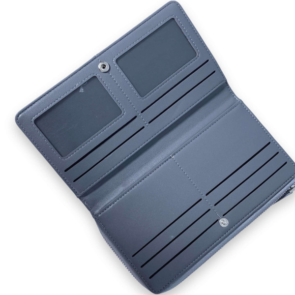 Женский кошелек Saralyn экокожа 1 отделение 8 ячеек для карт размер: 20*11*3 см серый Женский кошелек Saralyn экокожа 1 отделение 8 ячеек для карт размер: 20*11*3 см серый