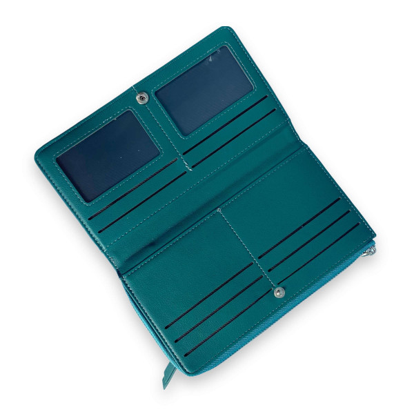 Женский кошелек Saralyn экокожа 1 отделение 8 ячеек для карт размер: 20*11*3 см зеленый Женский кошелек Saralyn экокожа 1 отделение 8 ячеек для карт размер: 20*11*3 см зеленый