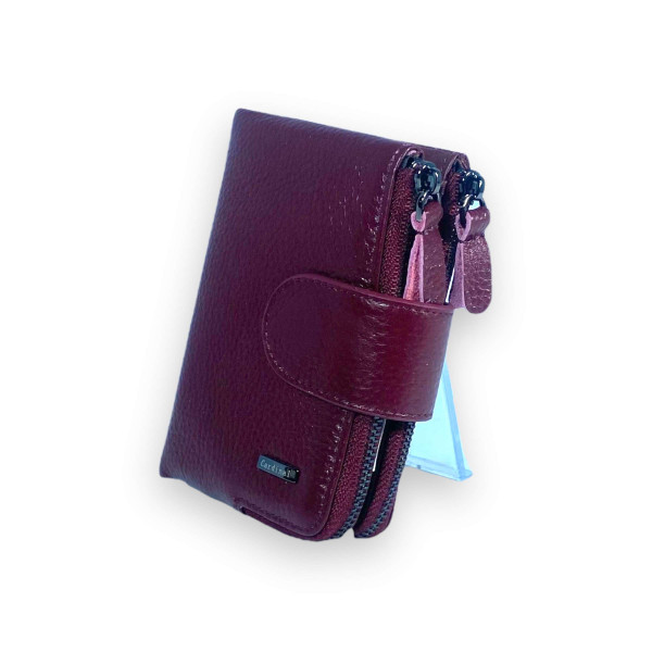 Гаманець жіночий з натуральної шкіри, бордового кольору Гаманець жіночий з натуральної шкіри, бордового кольору