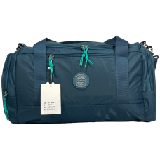 Стильная спортивная сумка на четыре отделения бирюзового цвета