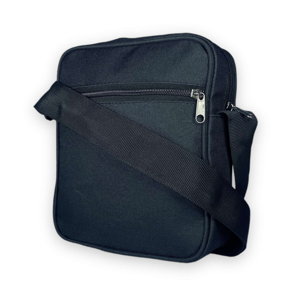 Сумка через плечо мужская, одно отделение, черная, принт 3 Сумка через плечо мужская, одно отделение, черная, принт 3