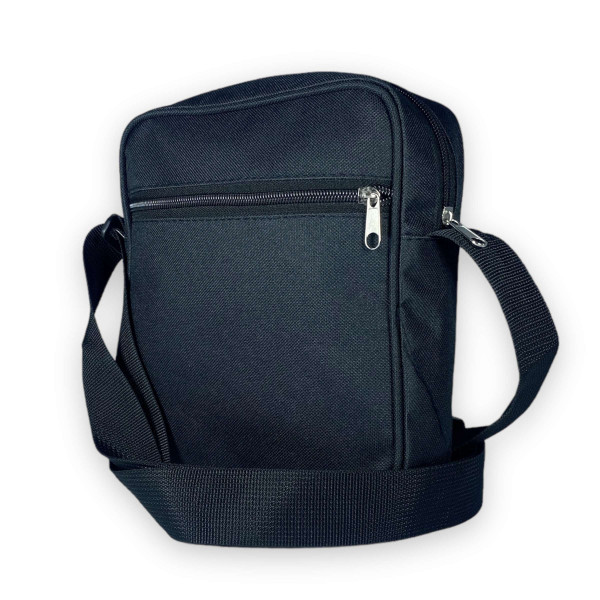 Спортивная сумка через плечо, мужская, черная, принт 4 Спортивная сумка через плечо, мужская, черная, принт 4