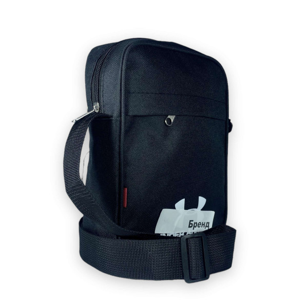 Спортивная сумка через плечо, мужская, черная, принт 4 Спортивная сумка через плечо, мужская, черная, принт 4