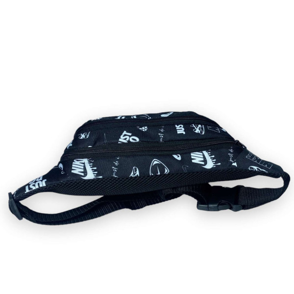 Сумка-бананка на пояс, два отделения на молнии, принт 10 Сумка-бананка на пояс, два отделения на молнии, принт 10