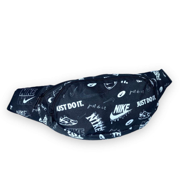 Сумка-бананка на пояс, два отделения на молнии, принт 10 Сумка-бананка на пояс, два отделения на молнии, принт 10