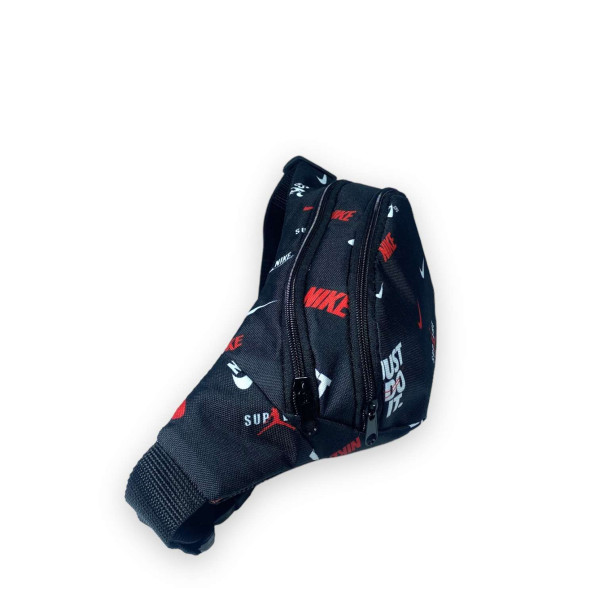 Сумка-бананка на пояс, два отделения на молнии, принт 11 Сумка-бананка на пояс, два отделения на молнии, принт 11