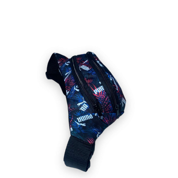 Сумка-бананка на пояс, два отделения на молнии, принт 9 Сумка-бананка на пояс, два отделения на молнии, принт 9