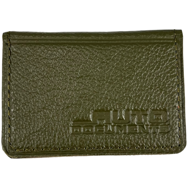 Обложка для автодокументов BagWay ручная работа 1006-5 зеленая