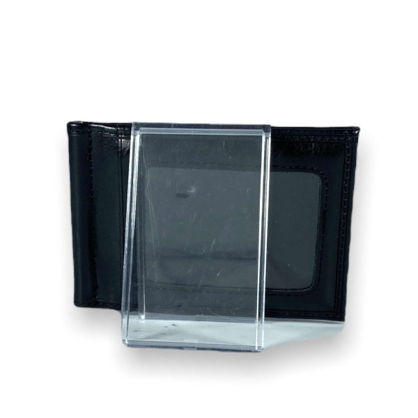 Кошелек зажим для купюр из кожзаменителя YangFan отдел для монет прозрачный отдел размер: 11*8*3 см черный Кошелек зажим для купюр из кожзаменителя YangFan отдел для монет прозрачный отдел размер: 11*8*3 см черный