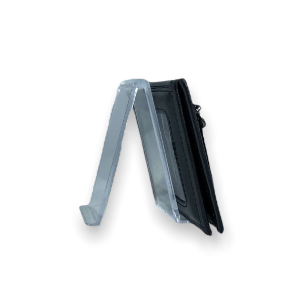 Кошелек зажим для купюр из кожзаменителя YangFan отдел для монет прозрачный отдел размер: 11*8*3 см черный Кошелек зажим для купюр из кожзаменителя YangFan отдел для монет прозрачный отдел размер: 11*8*3 см черный