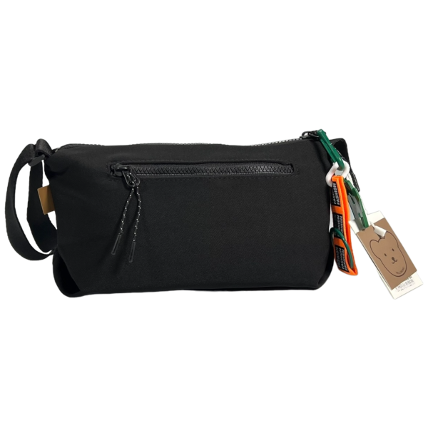 Стильная и современная сумка через плечо на два отделения, застежка на молнии, черная Стильная и современная сумка через плечо на два отделения, застежка на молнии, черная