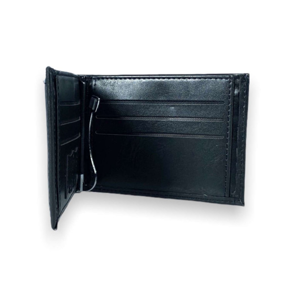 Кошелек зажим из экокожи YangFan 1032 две ячейки для карт памяти размер:11*8*1 см черный Кошелек зажим из экокожи YangFan 1032 две ячейки для карт памяти размер:11*8*1 см черный