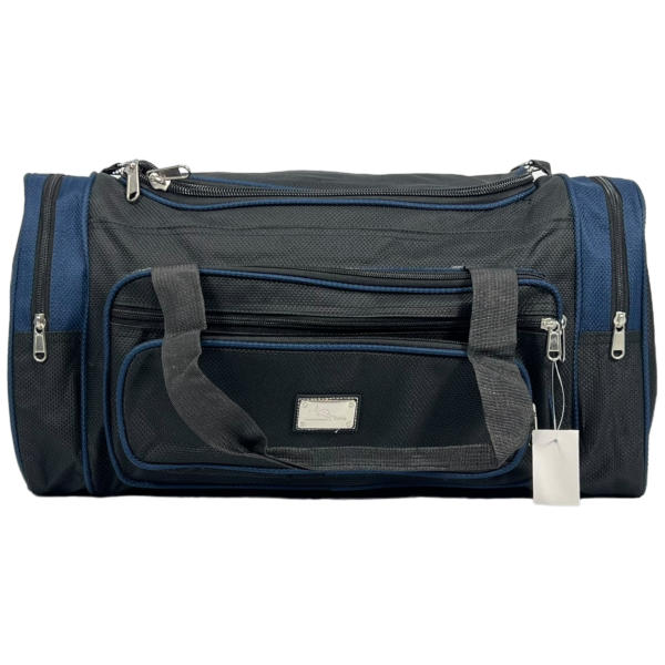 Дорожная сумка Wallaby на шесть отделений 1041-1 черная с синим
