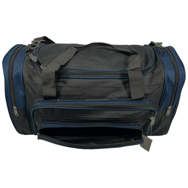Дорожная сумка Wallaby на шесть отделений 1041-1 черная с синим Дорожная сумка Wallaby на шесть отделений 1041-1 черная с синим