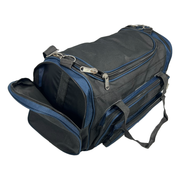 Дорожная сумка Wallaby на шесть отделений 1041-1 черная с синим Дорожная сумка Wallaby на шесть отделений 1041-1 черная с синим