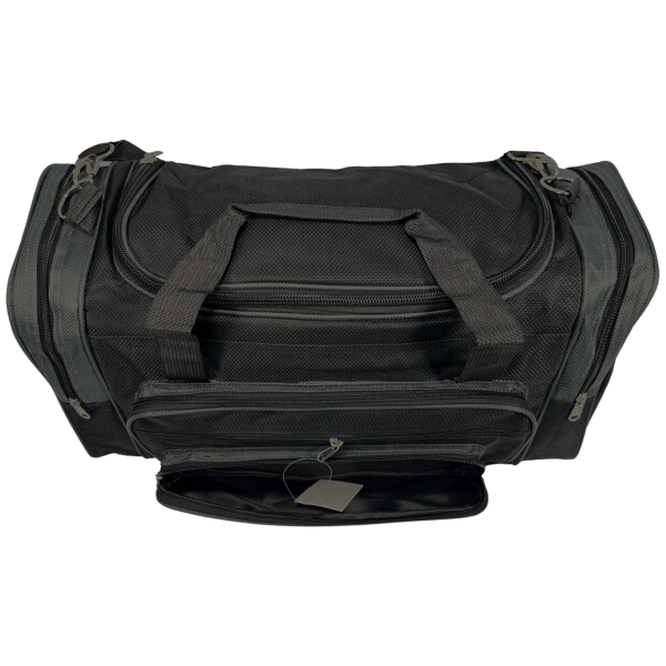 Дорожная сумка Wallaby на шесть отделений 1041-2 черная с серым Дорожная сумка Wallaby на шесть отделений 1041-2 черная с серым