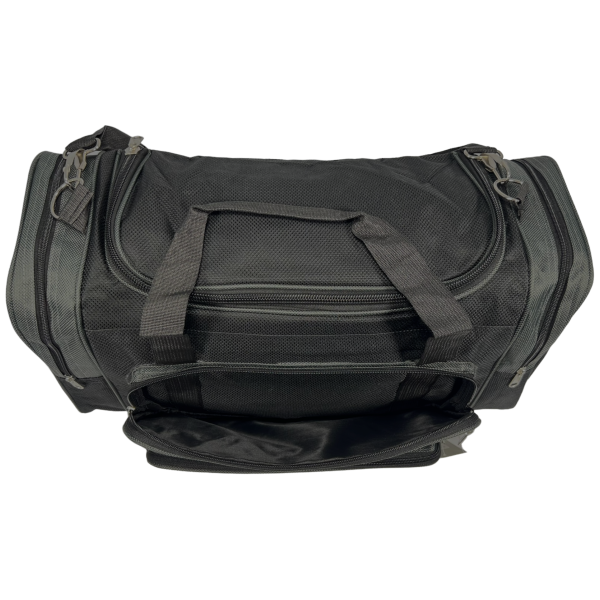 Дорожная сумка Wallaby на шесть отделений 1041-2 черная с серым Дорожная сумка Wallaby на шесть отделений 1041-2 черная с серым