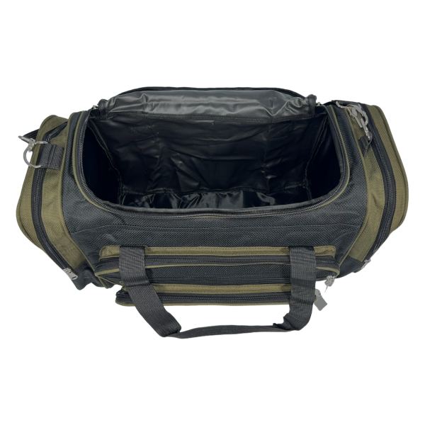 Дорожная сумка Wallaby на шесть отделений 1041-3 черная с зеленым Дорожная сумка Wallaby на шесть отделений 1041-3 черная с зеленым