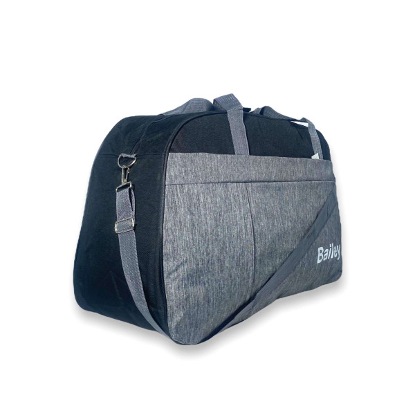 Дорожная сумка Bailey один отдел фронтальный карман ручки съемный ремень 65*40*25см серый Дорожная сумка Bailey один отдел фронтальный карман ручки съемный ремень 65*40*25см серый