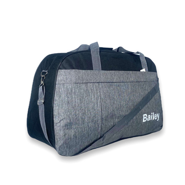 Дорожная сумка Bailey один отдел фронтальный карман ручки съемный ремень 65*40*25см серый Дорожная сумка Bailey один отдел фронтальный карман ручки съемный ремень 65*40*25см серый