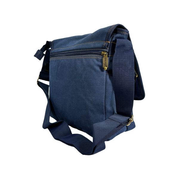 Многофункциональная брезентовая сумка через плечо на семь отделений, цвет синий Многофункциональная брезентовая сумка через плечо на семь отделений, цвет синий
